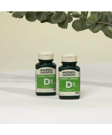 Adrien Gagnon - Vitamin D for Bones and Teeth Support 1000 I.U 240 (200+40 Bonus) Tablets - Buy Online on GoSupps.com