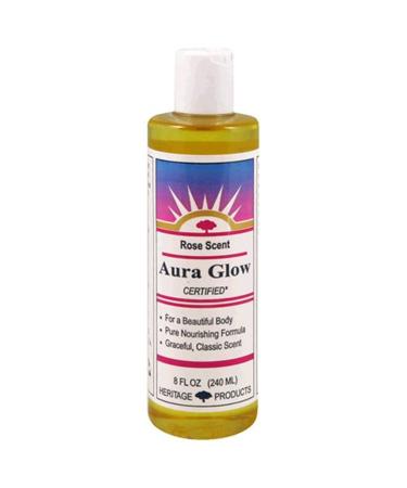 Heritage Products Aura Glow Rosa Scent 8 Fluid Ounces (240 ml) (Pack of 6)
