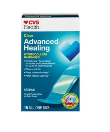 CVS Health Advanced Healing Hydrocolloid Bandages (Clear)