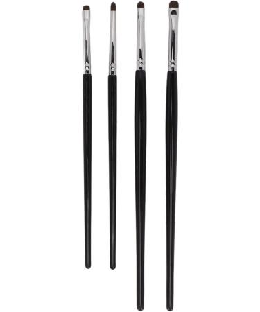 Eye Shadow Brush Kit Easy Apply Comfortable Grip Ergonomic Handle Detail Makeup Brush Kit 4pcs Moderate Texture Soft Hair for Home Use - Buy Online on GoSupps.com