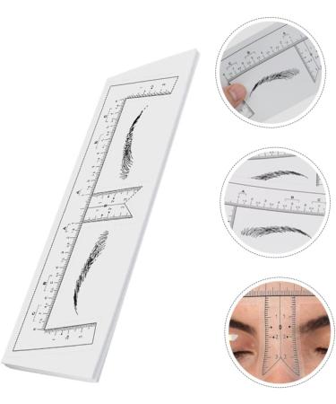 Ipetboom 10pcs Eyebrow Design Ruler Brow Guide Template Brow Ruler Brow Shaping Template Guide Ruler Make up - Buy Online on GoSupps.com