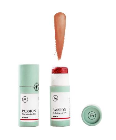 Coconut Matter Lip Balm Handmade Vegan Coconut Lip Balm with Pink Tint - Hydrating Lip Balm with Natural Coconut Oil (PASSION)