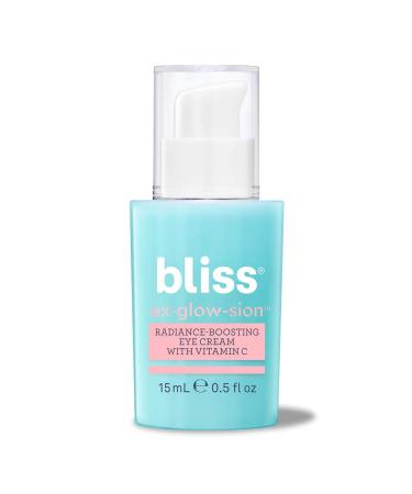 Bliss Ex-glow-sion Eye Cream | Facial-Brightening Eye Cream with Vitamin C | Moisturizing | Vegan | Cruelty-Free | Paraben-Free | 0.5 fl. oz