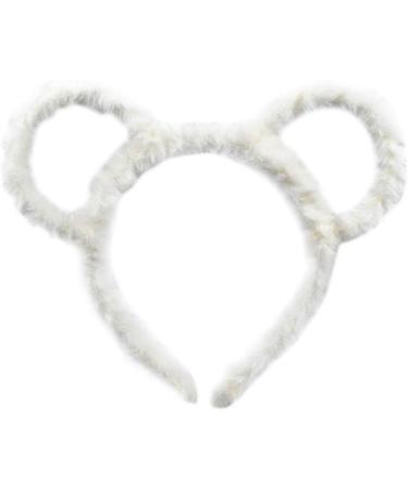 Goneryisour 2020 Fashion Women Winter Thick Plush Headband - Cute Round Mouse Bear Ears Hair Accessory in Yellow - Perfect for Makeup and Winter Style - Buy Online on GoSupps.com