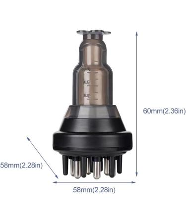 Buy SYCOOVEN Scalp Applicator Comb - Hair Growth & Oil Massager Bottle | Essential Liquid Root Comb for Hair Care (Black - Buy Online on GoSupps.com