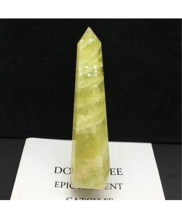 Meditation Gift 1PCS Natural Yellow Water Crystal Column Original Stone Hexagon Single tip Office Meditation (Size : 6-7cm) - Buy Online on GoSupps.com