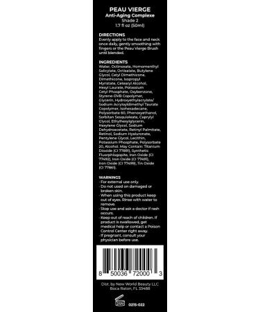 M TIER Peau Vierge Complexe 1.7 fl oz Shade 2 - Luxurious Skin Perfection | International Shipping Available - Buy Online on GoSupps.com
