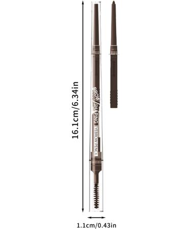 Eyebrow Pencil - Dual Ends Eyebrow Gel | Anti-Smudge Eyebrow Pencil Interchangeable Tip for Mother Kagrote Dark Brown - Buy Online on GoSupps.com