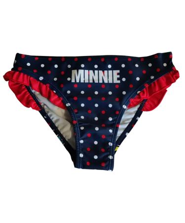 Disney Minnie Mouse swim shorts swim briefs with ruffles for girls blue-red dotted size 98-128 8 years blue