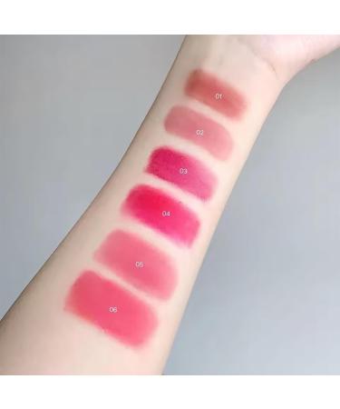  Qixfyze Lipstick Blush Blurred Pudding Pot for Lips and Cheeks Korean Blush with Stick Applicator Blurring Blusher Pots / Lip Balm Multi-Purpose - Buy Online on GoSupps.com