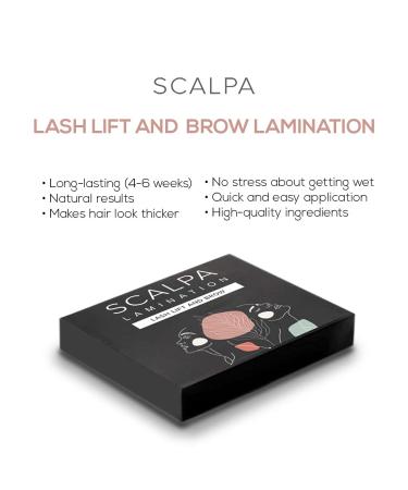 SCALPA Professional Lash Lift & Brow Lamination Kit - Semi-Permanent Eyelash & Eyebrow Perm Set - Buy Online on GoSupps.com