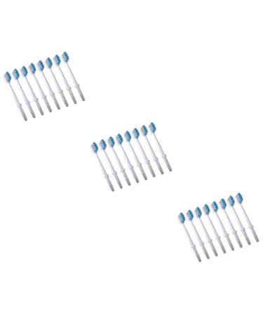 Minkissy 24 STK replacement brush heads for mouth showers replacement heads for electrical toothbrushes electrical toothbrushes for adults on plug brushes oral tooth hygiene accessories for oral showers