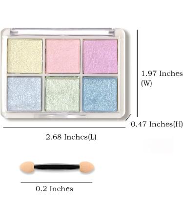 6 Colors Chrome Neon Nail Glitter Powder Set for DIY Nail Art Decoration - 6.8x5x1.2CM 001 - Buy Online on GoSupps.com