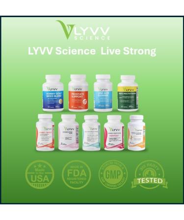 Lyvv Men's Multivitamin Comprehensive Blend of Essential Vitamins and Minerals 60 Capsules - Buy Online on GoSupps.com