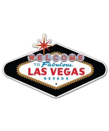Las Vegas Nevada Vinyl Car Bumper Window Sticker 3" x 2" Small - 3" x 2"