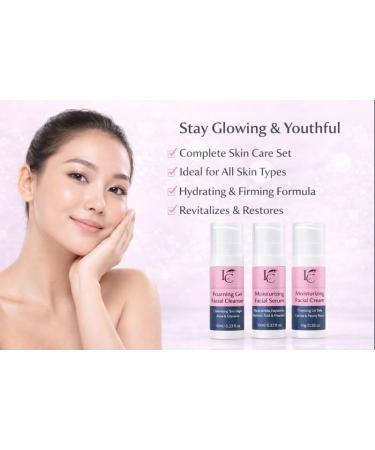 LED Mask Therapy Essentials Set Facial Cleanser Gel Serum & Cream Set Hydrating Firming & Pore-Minimizing Skincare Trio Moisturizing Anti-Aging Suitable for All Skin Types - Buy Online on GoSupps.com