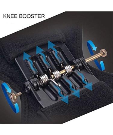 FVSTR Power Knee Brace Joint Support 2 Pack - Stabilizer Pads with Powerful Springs for Men/Women - Ideal for Arthritis, Meniscus Tear, Fitness - Stainless Steel Construction (M SIZE) - Buy Online on GoSupps.com