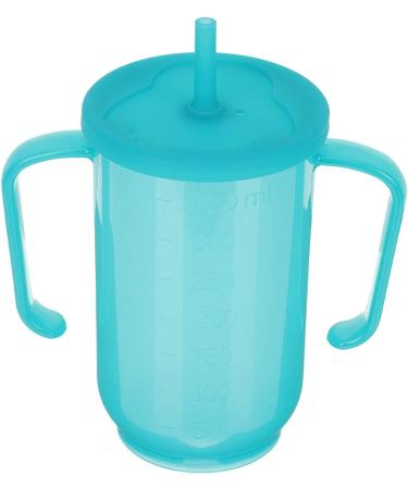 Luxshiny 2pcs Tumbler Care Lid with Handles and Straw | Water Proof | Elderly & Disabled Nursing | Bedridden Feeder | Bluex2pcs 15x12cmx2pcs - Buy Online on GoSupps.com
