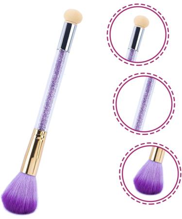 FRCOLOR Nail Art Double Ended Pen Nail Sponges Rhinestone Handle Nail Pen Nail Liner Brush Nail Sponge Painting Brush Sponge Nail Brush Rinestones Rhinestones Alloy Purple Double-ended Pen 22.7x4cm Purple - Buy Online on GoSupps.com