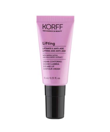 KORFF Contour Eye and Lips Texture Cream-Gel Anti-Age Lifting Moisturizing and Brightening Effect 15 ml