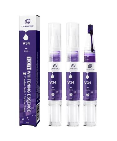 V34 tooth creams purple tooth whitening gel tooth whitening pin - lighten teeth purple teeth whitening bleaching gel |Removing effectively stains 02