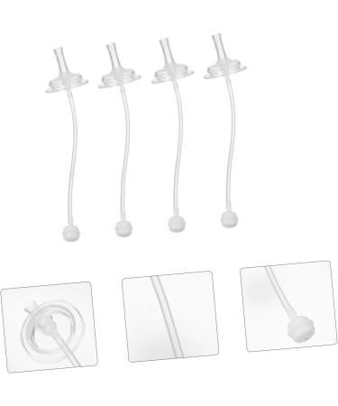 Ibasenice 12 STK Reusable Silicone Straws - Straw Sippy Cup Converter Kit for Baby Bottles - Eco-Friendly Pebble Gel Milk Cup - Transparent (3 Pack) - Buy Online on GoSupps.com