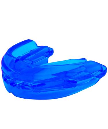 Mouth Guard Sports Youth Adult, Mouthguard for Braces Sparring Mouth Guard,Double Braces, Premium Quality No Boiling Required,Football, Taekwondo, Jujitsu and Karate. Blue