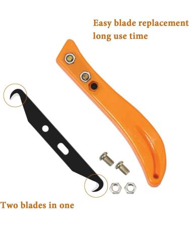 HEADLEY TOOLS Golf Grip Removal Hook Blade Utility Knife Set - 7 Hook Blades & 1 Handle - Regripping Golf Clubs - Orange - Buy Online on GoSupps.com
