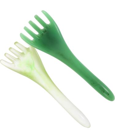 Frcolor 4-Piece Hair Comb Massager Set - Jade Gua Sha & Beeswax Scraping Tools for Pain Relief - Buy Online on GoSupps.com