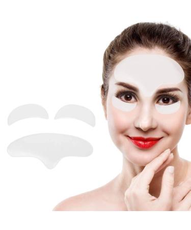 Anti Aging Wrinkle Patch Forehead Eyes Silicone Anti Wrinkle Pads Smoothing Treatment for Forehead Eye Skin Lifting Reusable Patches for Men and Women