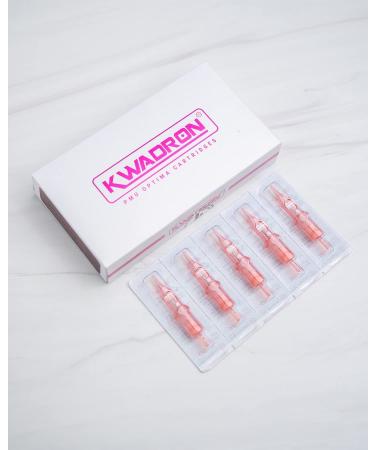 Kwadron Optima 1 Round Liner 0.35mm Long Taper Cartridge - Box of 20 | Permanent Makeup Supplies - Buy Online on GoSupps.com