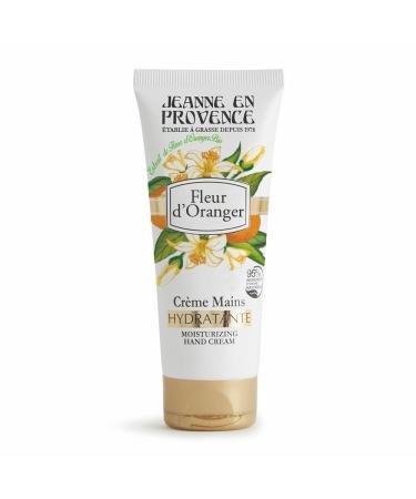 JEANNE EN PROVENCE - Cr me pour les mains - Fleur d'Oranger - Nourrit Parfume & Adoucit - Pour peaux s ches - 95% d'Ingr dients d'origine naturelle - Fabriqu en France Grasse - 75 ml blanc 75 ml (Lot de 1)
