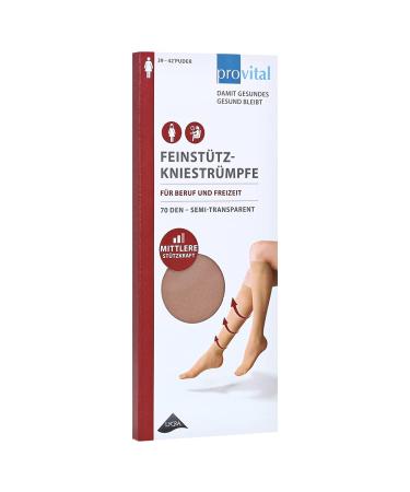 Provital 70 The women's icing stocking decreasing medium compression for better circulation and against heavy legs colors: powder size: 39-42