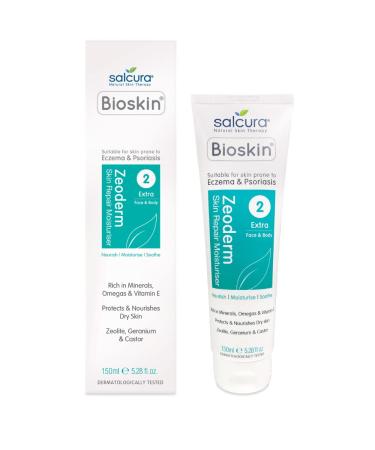 Salcura Bioskin Zeoderm 150ml - Repairing Skin Cream for Eczema & Psoriasis | Fast International Shipping - Buy Online on GoSupps.com