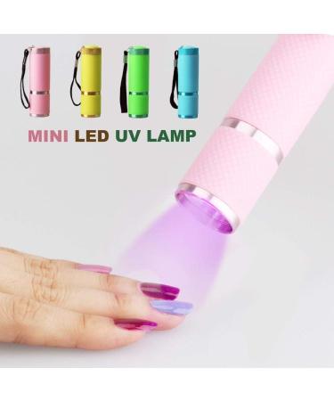 Glamza White Professional Mini Portable Travel Nail Cure LED Light Lamp Fast Gel Nail Dryer - Buy Online on GoSupps.com