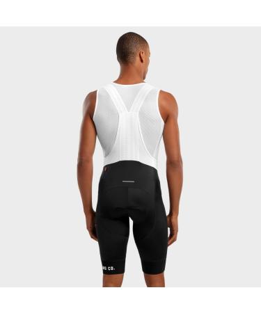 SIROKO Cycling Bib Shorts Mortirolo - Men's M - Black/White | Premium Performance & Comfort for Cyclists - Buy Online on GoSupps.com