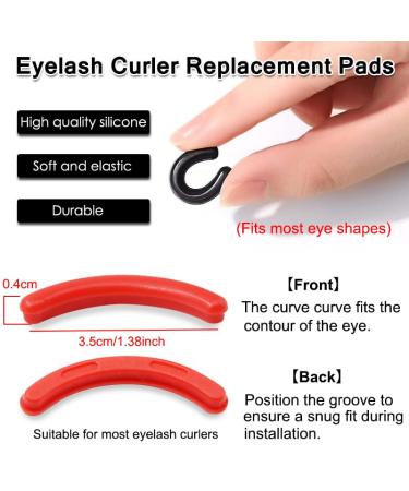 AKOAK Universal Soft Silicone Eyelash Clip Replacement Pad - High Elasticity Pack of 10 (Light Pink) for Perfect Lash Application - Buy Online on GoSupps.com