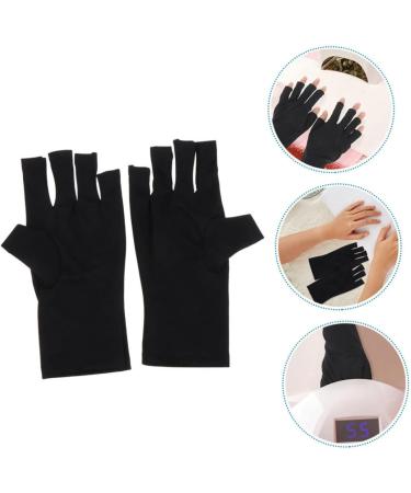 FOMIYES 2 Pairs Nail Gloves Fingerless Driving Gloves Manicure Gloves Gloves for Gel Nails Sun Gloves Womens Gloves Gloves Dryer Polyester Women's - Buy Online on GoSupps.com