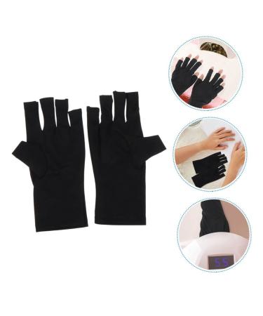 FOMIYES 5 Pairs Nail Gloves Gloves for Gel Manicure Sun Gloves for Women UV Hand Protection Gloves for Nails Fingerless Driving Gloves Nail Polish Short Women's Polyester - Buy Online on GoSupps.com