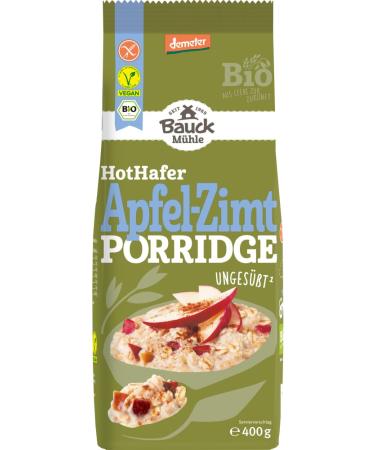Bauckhof Bio Hot Hafer Apple cinnamon glutenfree Demeter 2 x 400 g