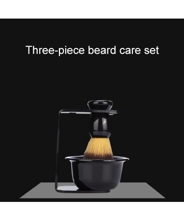 3 Pieces Shaving Brush Set | Complete Shaving Kit for Men | Beard Brush & Safety Stand - Buy Online on GoSupps.com