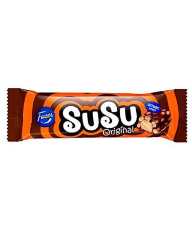 Pack of 5 Fazer SuSu Original Milk Chocolate Bars - Finnish - 40 g