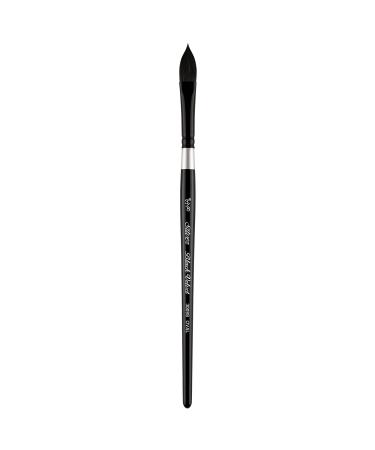 Silver Brush Limited 3009S3/8in Black Velvet Oval Watercolor Paint Brush, Size 3/8 Inch, Short Handle Size - 3/8