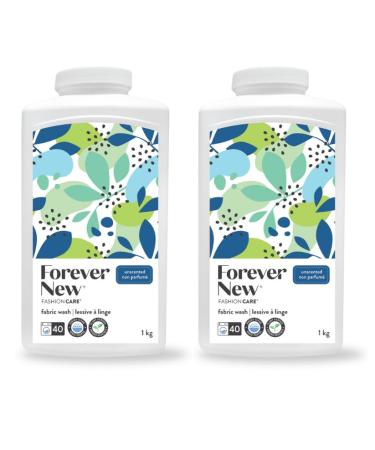 Unscented Laundry Detergent Powder Delicate Natural Laundry Detergent Non-Toxic Laundry Detergent High Efficiency Stain Remover Laundry Powder Gentle Soft 80 Washes 2 Pack (1 kg each) Unscented 1 kg (Pack of 2)