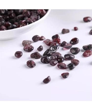 Natural Crystals and Stones 100g 7mm-9mm Natural Red Garnet Quartz Stone Gravel Ornaments for Gift for Decoration kaixun