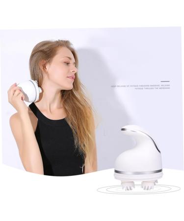 FRCOLOR 2 Pcs Electric Head Massage Brush & Scalp Massager - Relaxing White Pet Massager for International Shipping - Buy Online on GoSupps.com