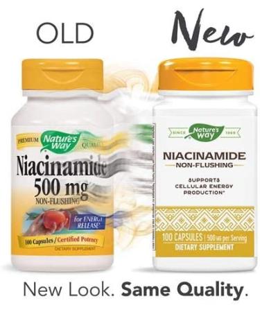 Nature's Way Niacinamide 500mg - 100 Capsules | Support Skin & Health - Buy Online on GoSupps.com