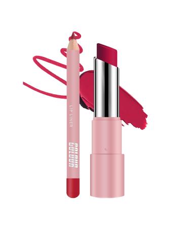 Xijobido Moisturizing Lip Balm | Tinted Lipstick | Nourishing and Plumping Non-Sticky Matte Lip Balm for Young Women Night and Cold Winter