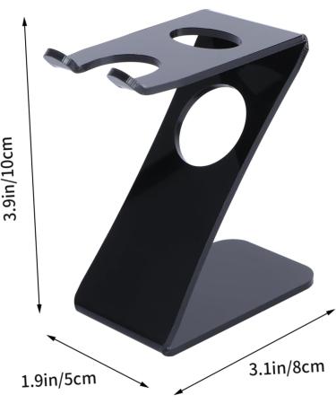Fomiyes Men's Razor Brush Holder - Acrylic Stand for Manual Shaving Brushes | Durable & Stylish Shaving Tool Organizer - Buy Online on GoSupps.com