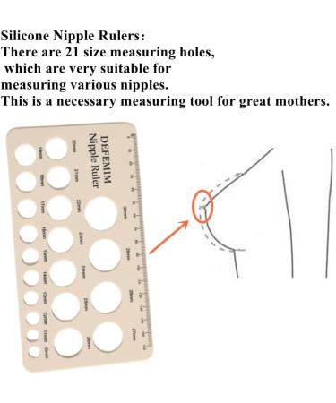 Nipple Rulers Silicone - Breast Pump Sizing Tool for New Mothers - Find the Perfect Flange Size for Optimal Comfort - Buy Online on GoSupps.com